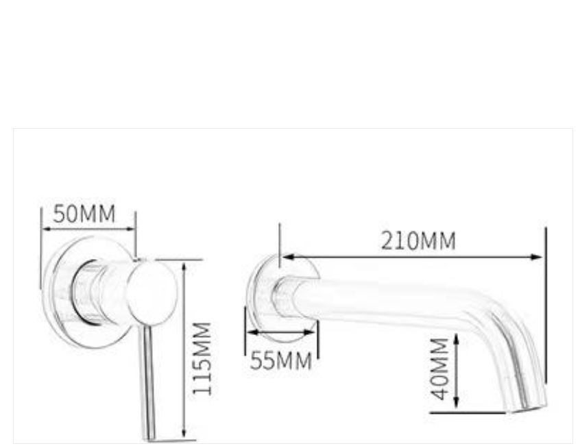 AALTO CONCEALED BASIN MIXER 1001SS ( BRUSHED STEEL ) / FREE EXPRESS DELIVERY - Image 3
