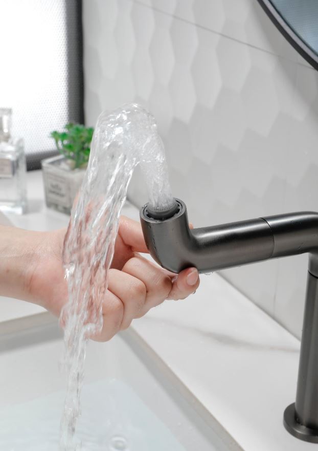 AALTO BASIN MIXER 1160GM ( GUN METAL ) / FREE EXPRESS DELIVERY - Image 4