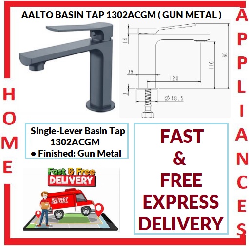 AALTO BASIN TAP 1302ACGM ( GUN METAL ) / FREE EXPRESS DELIVERY