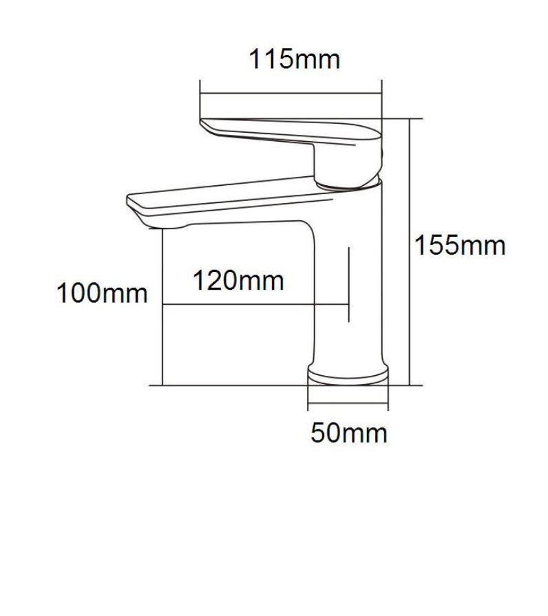 AALTO BASIN MIXER 1351 ( CHROME , GUN METAL , MATTE GOLD , MATTE ROSE GOLD ) / FREE EXPRESS DELIVERY - Image 5
