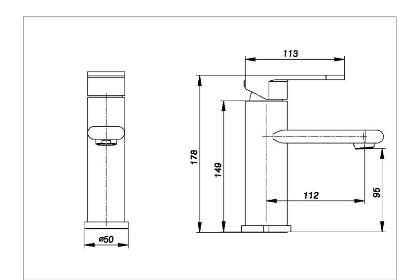 AALTO BASIN MIXER 5002MRG ( MATTE ROSE GOLD ) / FREE EXPRESS DELIVERY - Image 3