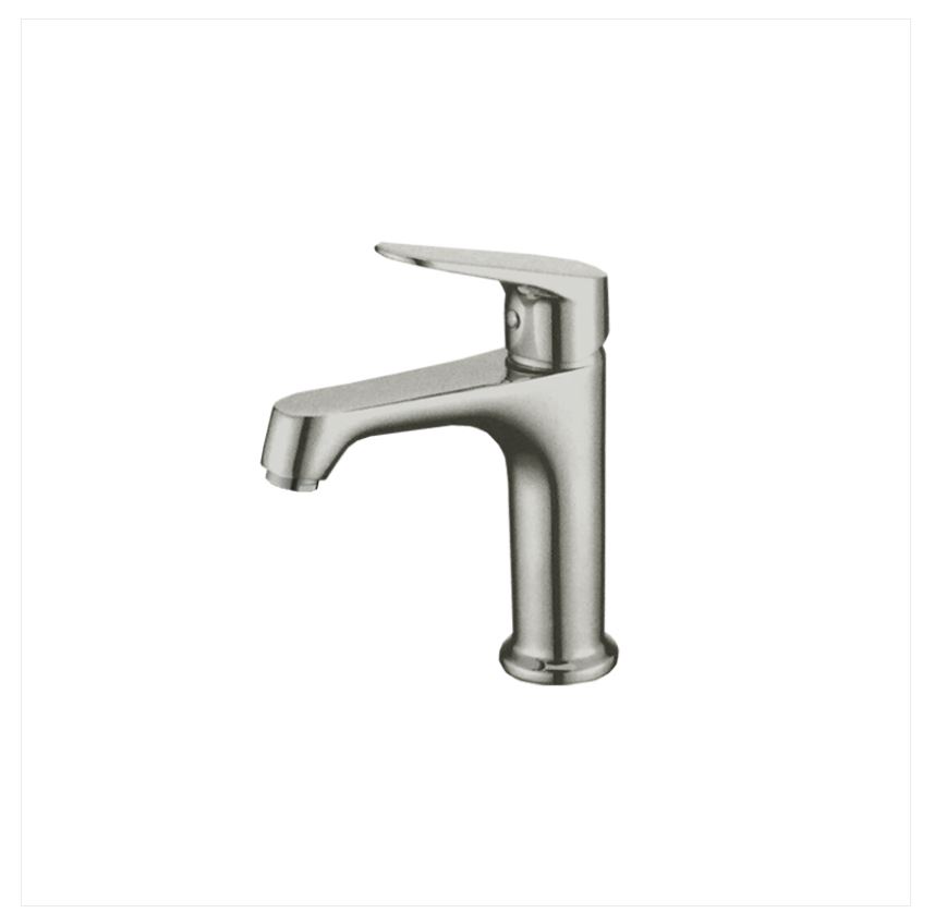 AALTO BASIN TAP 9212S ( BRUSHED STEEL ) / FREE EXPRESS DELIVERY - Image 2