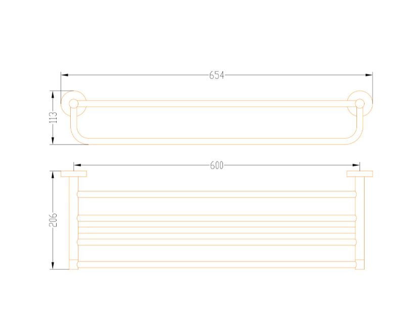 AALTO JEM Towel Rack JM02CH ( CHROME ) / FREE EXPRESS DELIVERY - Image 3