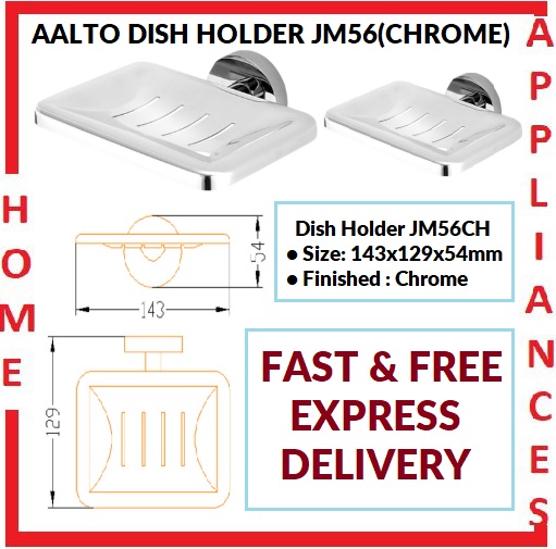 AALTO DISH HOLDER JM56CH ( CHROME ) / FREE EXPRESS DELIVERY