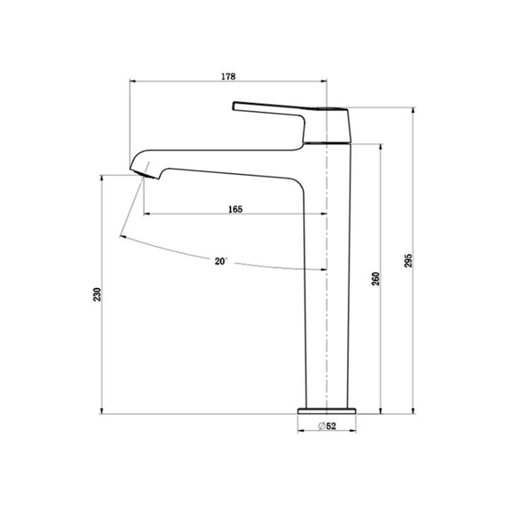 AALTO TALL BASIN MIXER 2801 CH ( CHROME ) / FREE EXPRESS DELIVERY - Image 3