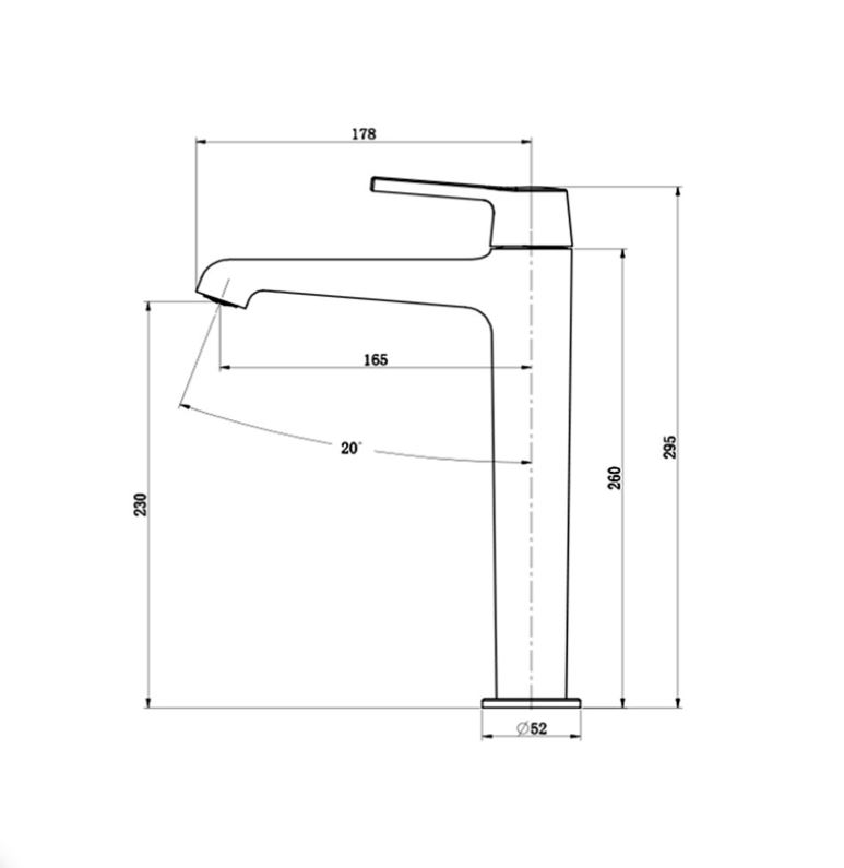 AALTO TALL BASIN MIXER 2801MG ( MATTE GOLD ) / FREE EXPRESS DELIVERY - Image 3