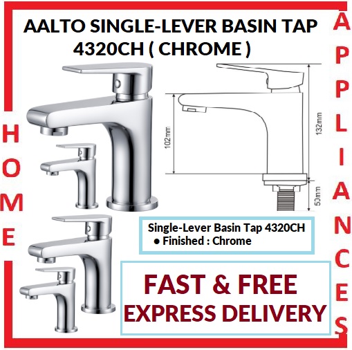 AALTO SINGLE-LEVER BASIN TAP 4320CH ( CHROME ) / FREE EXPRESS DELIVERY