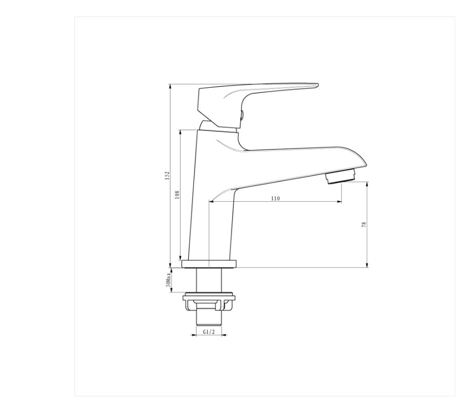 AALTO SINGLE-LEVER BASIN TAP 4728CH ( CHROME ) / FREE EXPRESS DELIVERY - Image 3
