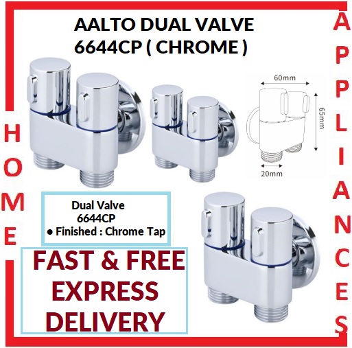 AALTO DUAL VALVE 6644CP ( CHROME ) / FREE EXPRESS DELIVERY