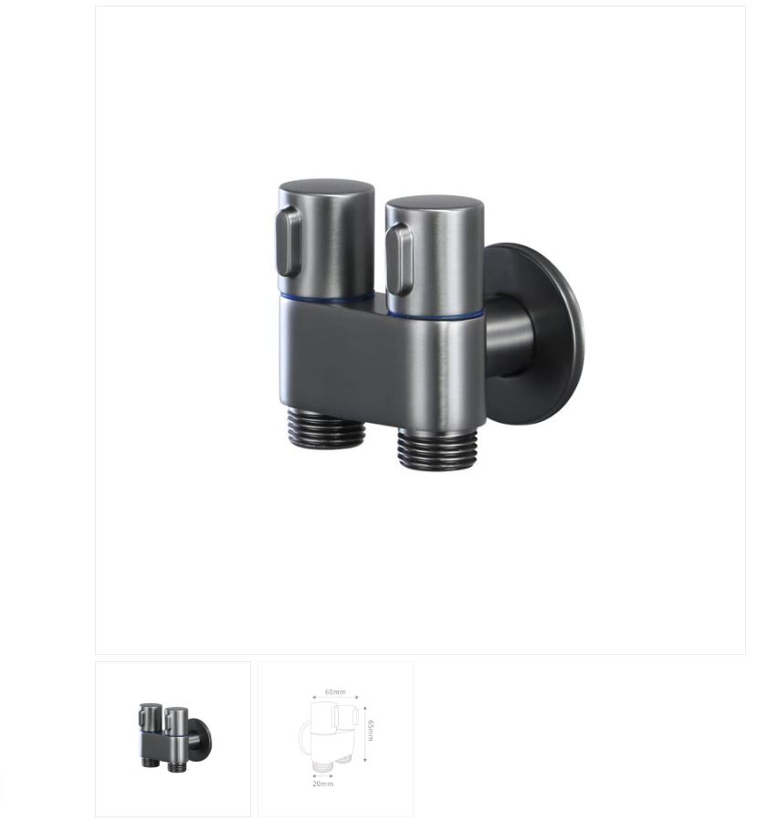 AALTO DUAL VALVE 6644GM ( GUN METAL ) / FREE EXPRESS DELIVERY - Image 3
