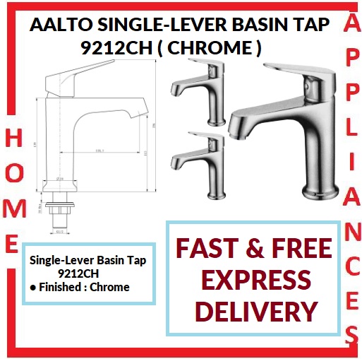AALTO SINGLE-LEVER BASIN TAP 9212CH ( CHROME ) / FREE EXPRESS DELIVERY