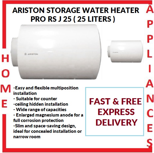 ARISTON STORAGE WATER HEATER PRO R S J 25 ( 25 LITERS ) / FREE EXPRESS DELIVERY