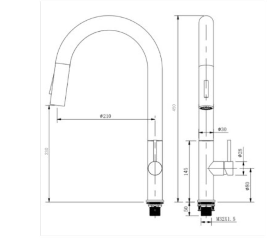 AALTO Single-Lever Kitchen Sink Tap (Pull-out) 10119M / FREE EXPRESS DELIVERY - Image 4