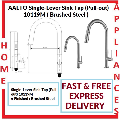 AALTO Single-Lever Kitchen Sink Tap (Pull-out) 10119M / FREE EXPRESS DELIVERY