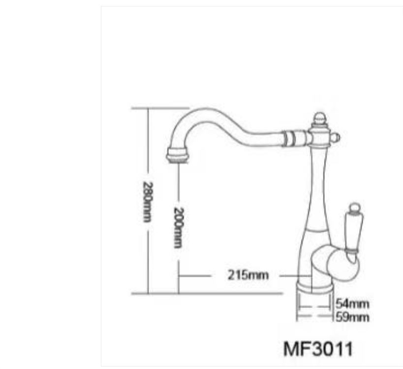 AALTO Single-Lever Sink Mixer 3011G / 3011B ( GOLD / MATTE BLACK ) / FREE EXPRESS DELIVERY - Image 6