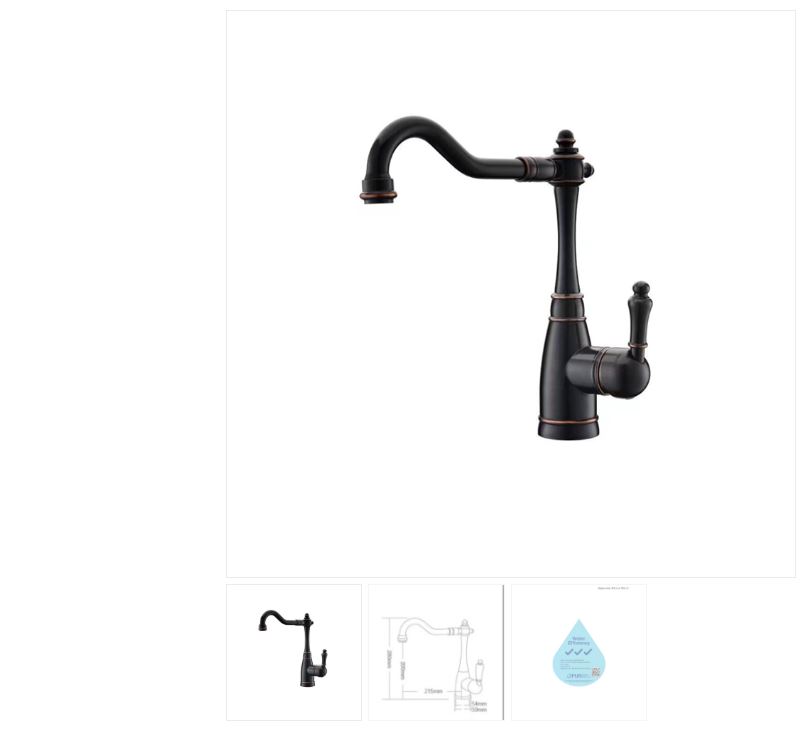 AALTO Single-Lever Sink Mixer 3011 ORB ( MATTE BLACK + COPPER ) / FREE EXPRESS DELIVERY - Image 3