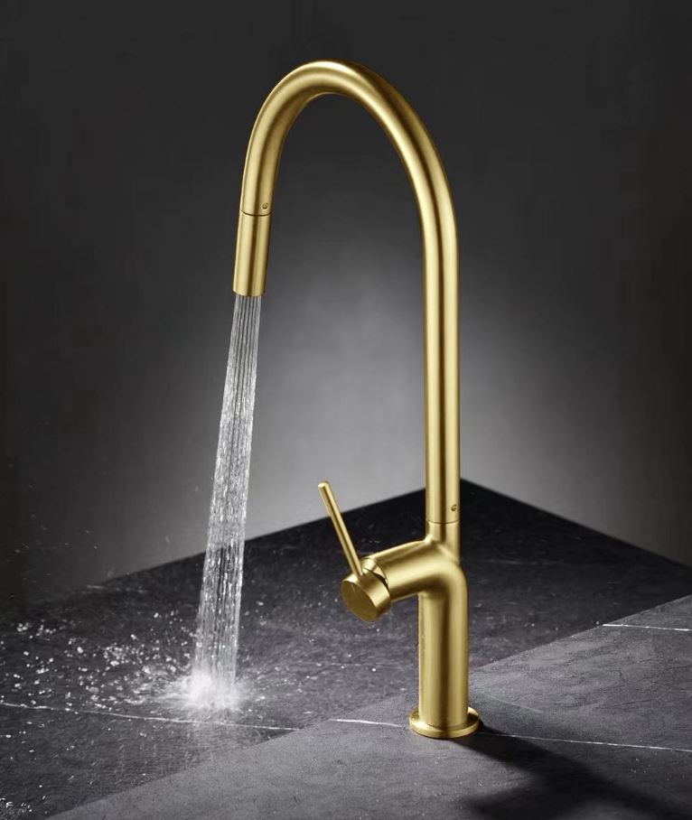 AALTO Single-Lever Sink Mixer (Pull-Out) ST51109LMG ( MATTE GOLD ) / FREE EXPRESS DELIVERY - Image 5