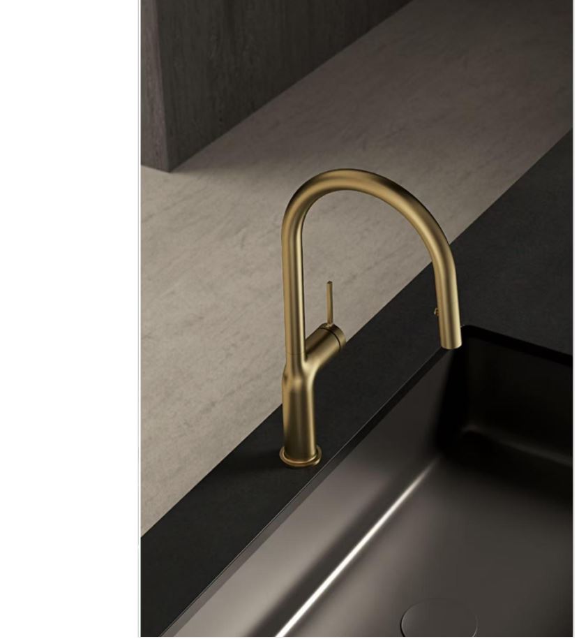 AALTO Single-Lever Sink Mixer (Pull-Out) ST51109LMG ( MATTE GOLD ) / FREE EXPRESS DELIVERY - Image 3