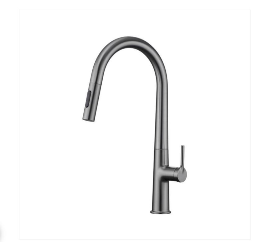 AALTO Single-Lever Sink Mixer (Pull-Out) 518GM ( GUN METAL ) / FREE EXPRESS DELIVERY - Image 2