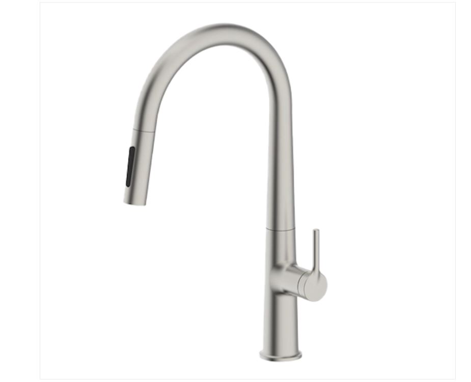 AALTO Single-Lever Sink Mixer (Pull-Out) 518M ( BRUSHED STEEL ) / FREE EXPRESS DELIVERY - Image 2