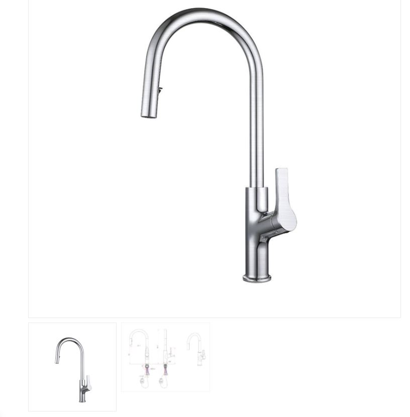 AALTO Single-Lever Sink Mixer 552M ( BRUSHED STEEL ) / FREE EXPRESS DELIVERY - Image 3