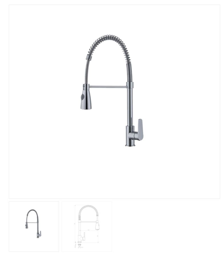 AALTO SINGLE-LEVER KITCHEN SINK TAP 5351M ( BRUSHED STEEL ) / FREE EXPRESS DELIVERY - Image 3