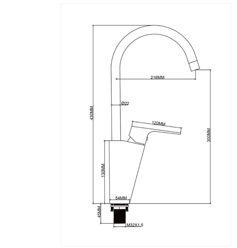 AALTO Single-Lever Sink Mixer 8603M ( BRUSHED STEEL ) / FREE EXPRESS DELIVERY - Image 4