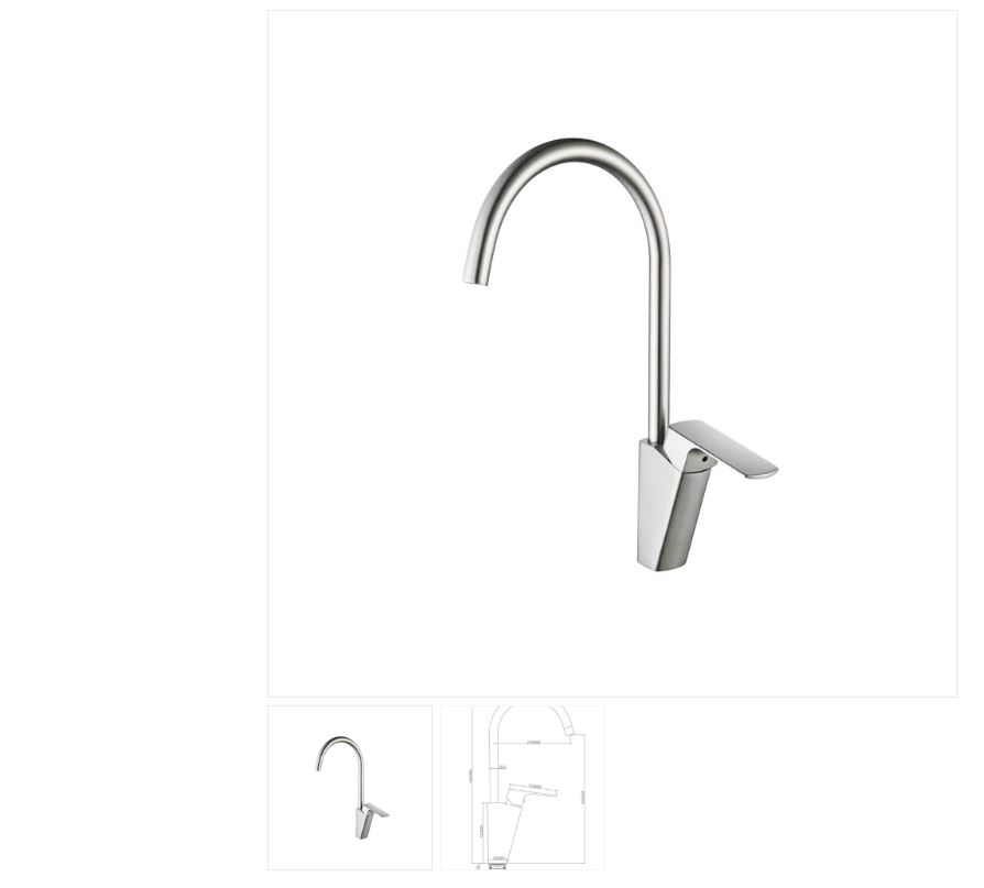 AALTO Single-Lever Sink Mixer 8603M ( BRUSHED STEEL ) / FREE EXPRESS DELIVERY - Image 3