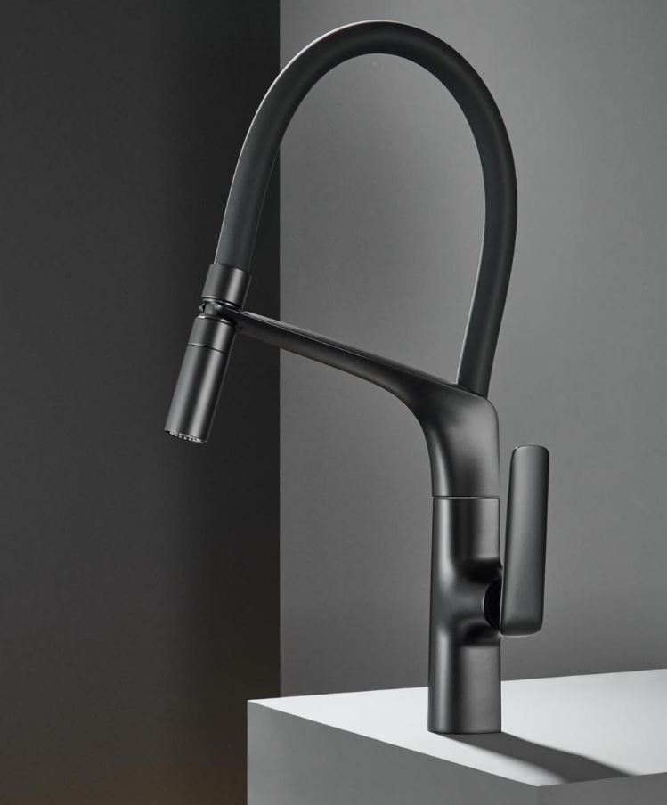 AALTO Single-Lever Sink Mixer (Pull-Out) 9099GM ( GUN METAL ) / FREE EXPRESS DELIVERY - Image 3