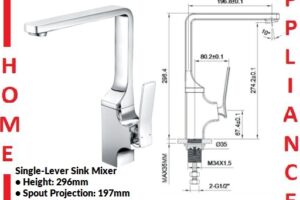 AALTO Single-Lever Sink Mixer 5095 ( Chrome ) / FREE EXPRESS DELIVERY
