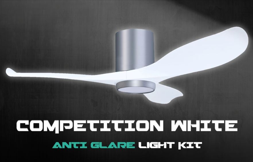 POINT ONE Blizzard ( 38" , 43" , 52" ) VSPEC-IV Smart Ceiling Fan With Aluminum Silver Cylinder , Optional Light Kit / FREE EXPRESS DELIVERY - Image 4