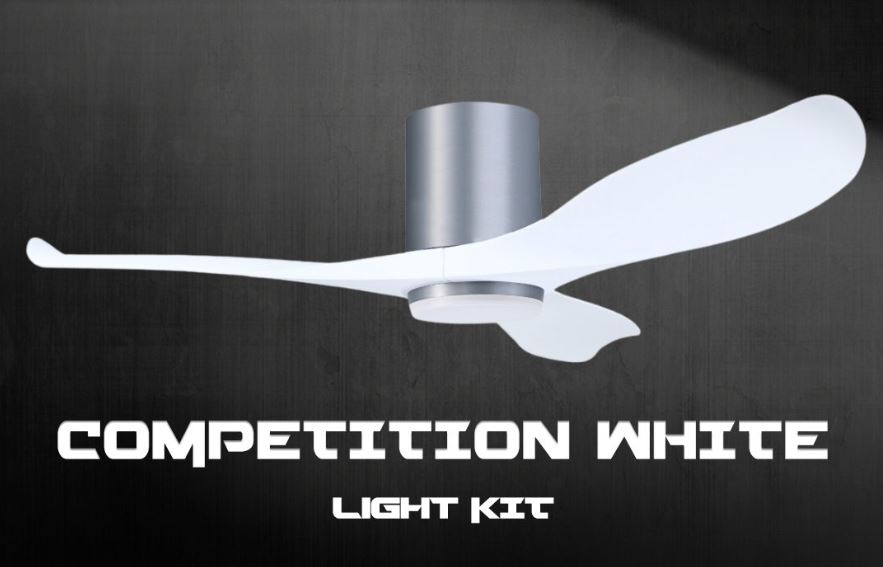 POINT ONE Blizzard ( 38" , 43" , 52" ) VSPEC-IV Smart Ceiling Fan With Aluminum Silver Cylinder , Optional Light Kit / FREE EXPRESS DELIVERY - Image 8