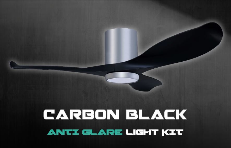 POINT ONE Blizzard ( 38" , 43" , 52" ) VSPEC-IV Smart Ceiling Fan With Aluminum Silver Cylinder , Optional Light Kit / FREE EXPRESS DELIVERY - Image 6