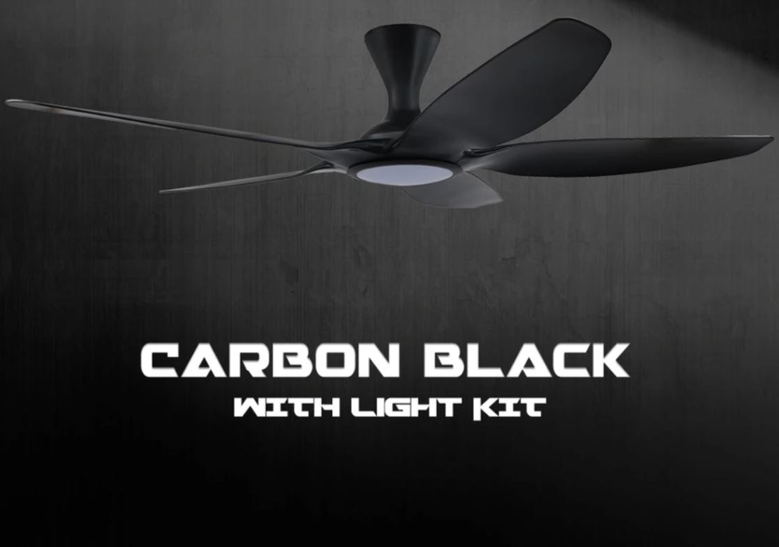 POINT ONE Cyclone ( 48" , 52" , 62" ) VSPEC-IV RS Smart Ceiling Fan With Carbon Black Cylinder / FREE EXPRESS DELIVERY - Image 2