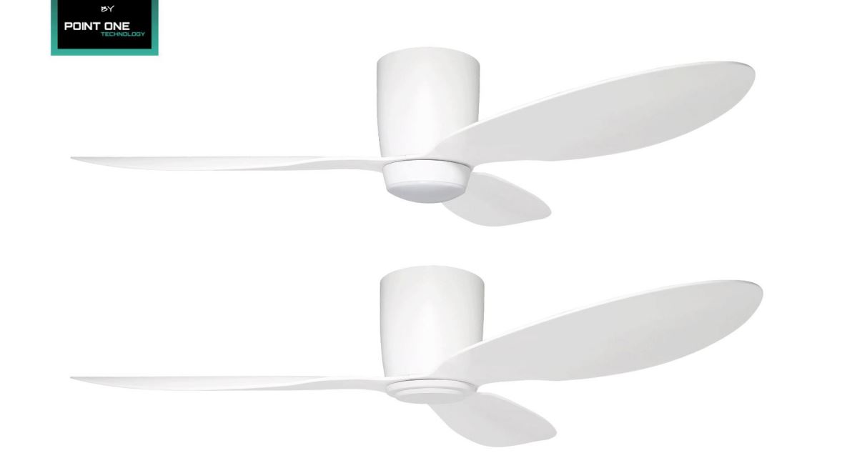 POINT ONE F63 ( 42" , 52" ) Smart Ceiling Fan With Competition White Cylinder / FREE EXPRESS DELIVERY - Image 2