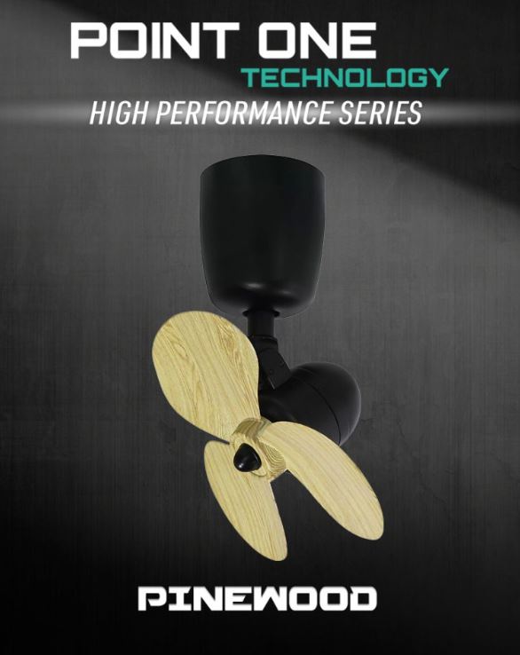 POINT ONE Storm ( 16" ) VSPEC-IV Dual-axis Corner Fan With Carbon Black Casing / FREE EXPRESS DELIVERY - Image 3