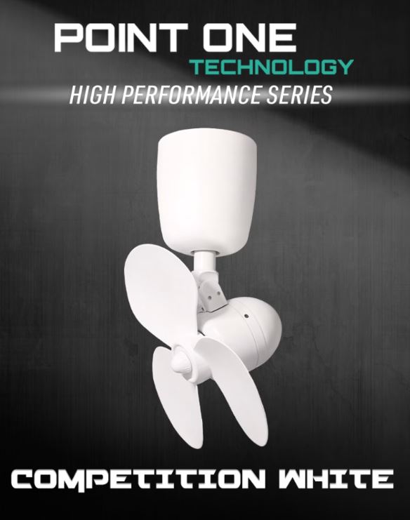 POINT ONE Storm ( 16" ) VSPEC-IV Dual-axis Corner Fan With Competition White Cylinder / FREE EXPRESS DELIVERY - Image 3
