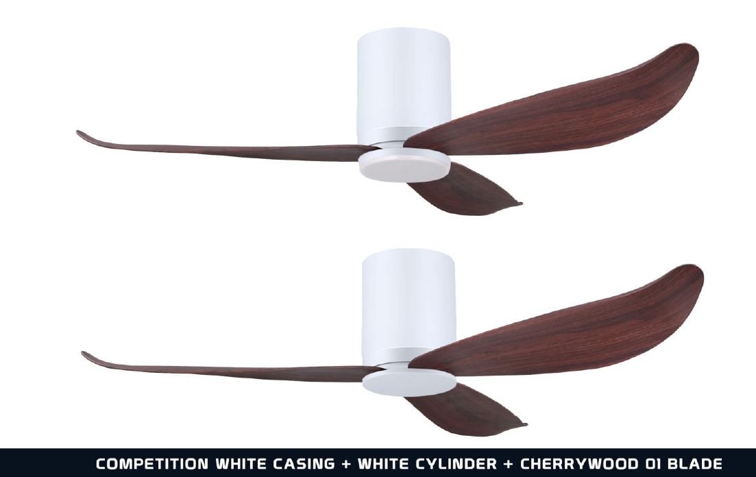 POINT ONE Gust ( 38" , 43" , 52" ) VSPEC-IV Smart Ceiling Fan With White Cylinder + Competition White Casing , Optional Light Kit / FREE EXPRESS DELIVERY - Image 8