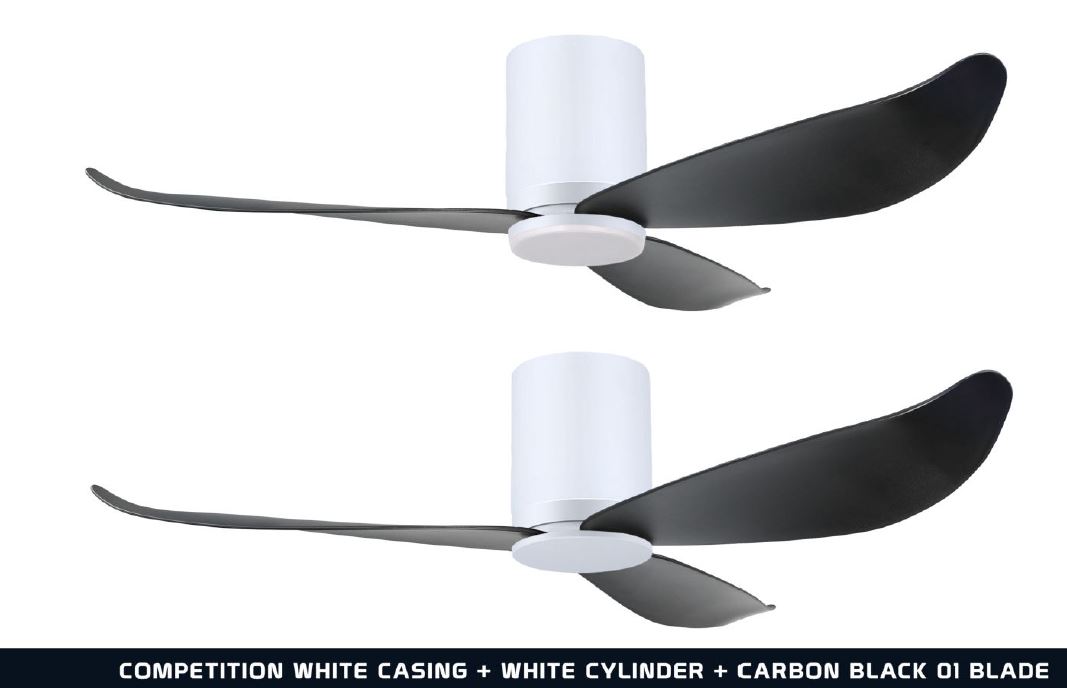 POINT ONE Gust ( 38" , 43" , 52" ) VSPEC-IV Smart Ceiling Fan With White Cylinder + Competition White Casing , Optional Light Kit / FREE EXPRESS DELIVERY - Image 7