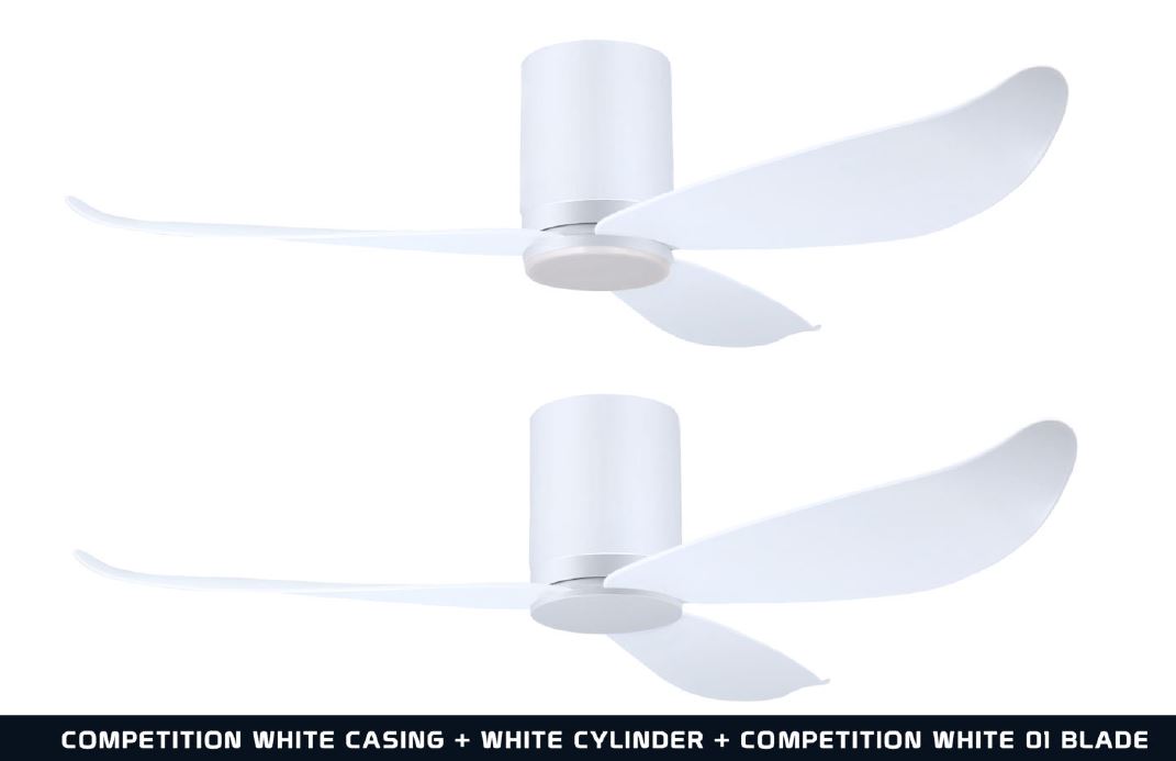 POINT ONE Gust ( 38" , 43" , 52" ) VSPEC-IV Smart Ceiling Fan With White Cylinder + Competition White Casing , Optional Light Kit / FREE EXPRESS DELIVERY - Image 6