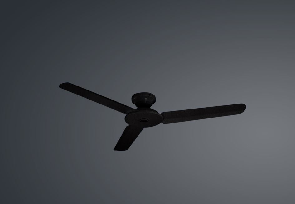 POINT ONE LMD 15 48" Steel/Aluminum Blade Ceiling Fan With AC MOTOR , 3 Steel/Aluminum blades , 3 Speed , Optional Light Kit / FREE EXPRESS DELIVERY - Image 6
