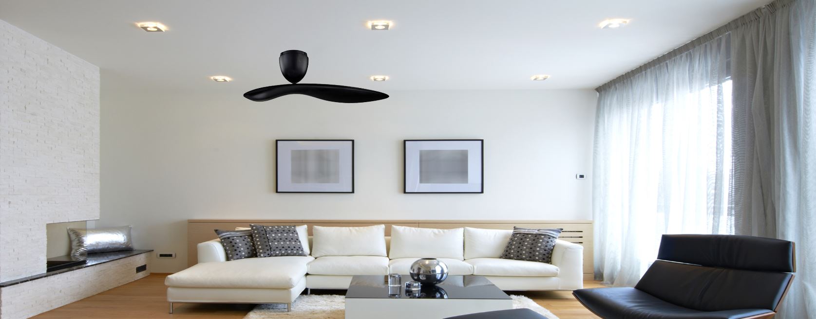 POINT ONE LMD 29 54" Microfiber Single Blade Ceiling Fan With AC MOTOR , Single microfiber blade , 3 Speed / FREE EXPRESS DELIVERY - Image 5