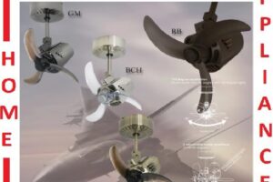 POINT ONE NMD 44 18" ABS Blade Ceiling Fan With AC MOTOR , 3 ABS blades , 3 Adjustable angles / FREE EXPRESS DELIVERY