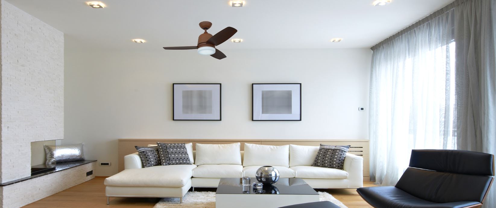 POINT ONE NMD 45 ( 36" , 48" ) ABS Blade Ceiling Fan With DC MOTOR , 6 Speed reversible , 3 ABS blades , Optional Light Kit / FREE EXPRESS DELIVERY - Image 3