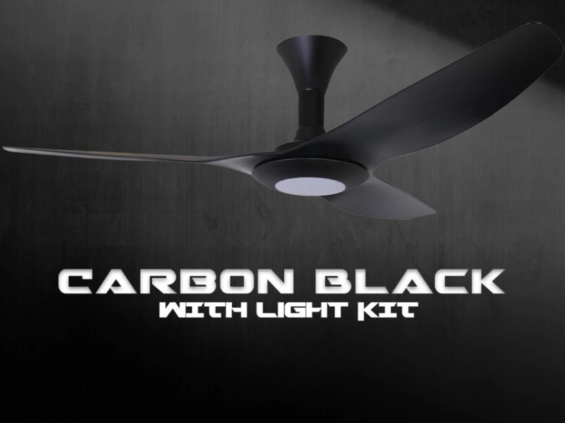 POINT ONE Vortex (46" , 52") VSPEC-IV RS TYPE-II Smart Ceiling Fan With Carbon Black Cylinder ,Optional Light Kit(add $80) / FREE EXPRESS DELIVERY - Image 4