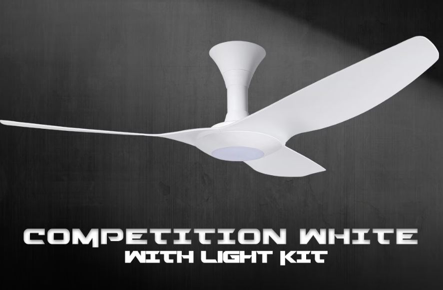 POINT ONE Vortex ( 46" , 52" ) VSPEC-IV RS TYPE-II Smart Ceiling Fan With Competition White Cylinder , Optional Light Kit (add $80) / FREE EXPRESS DELIVERY - Image 5