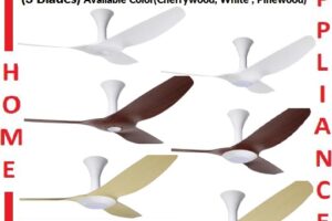 POINT ONE Vortex ( 46" , 52" ) VSPEC-IV RS TYPE-II Smart Ceiling Fan With Competition White Cylinder , Optional Light Kit (add $80) / FREE EXPRESS DELIVERY