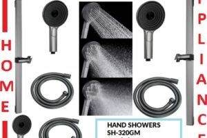 AALTO HAND SHOWERS SET SH-320GM ( GUN METAL ) / FREE EXPRESS DELIVERY
