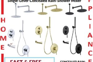 AALTO Single-Lever Concealed Rain-Shower Mixer 1002.1003.1004 ( Chrome , Matte Gold , Black ) / FREE EXPRESS DELIVERY