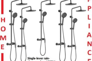 AALTO Single-lever rain-shower mixer 1308M ( Brushed Steel ) / FREE EXPRESS DELIVERY